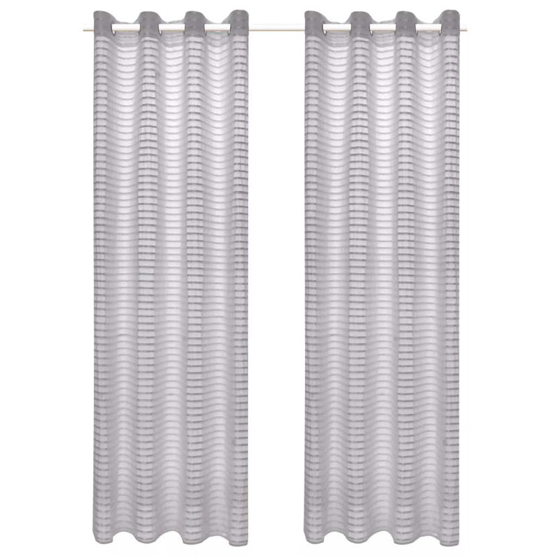 Cayden Semi Sheer Curtain, Width 140cm x Drop 245cm, Grey