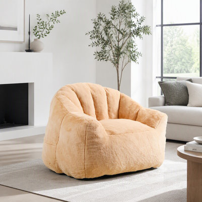 Fauteuil à billes en mousse haute densité avec accoudoirs pour adultes Comfy, parfait pour se détendre dans le salon et la chambre à coucher