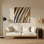 Art mural en métal gris clair DiagonalStripes-604331803