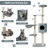 56.5 " H Cat Toys-1916988720