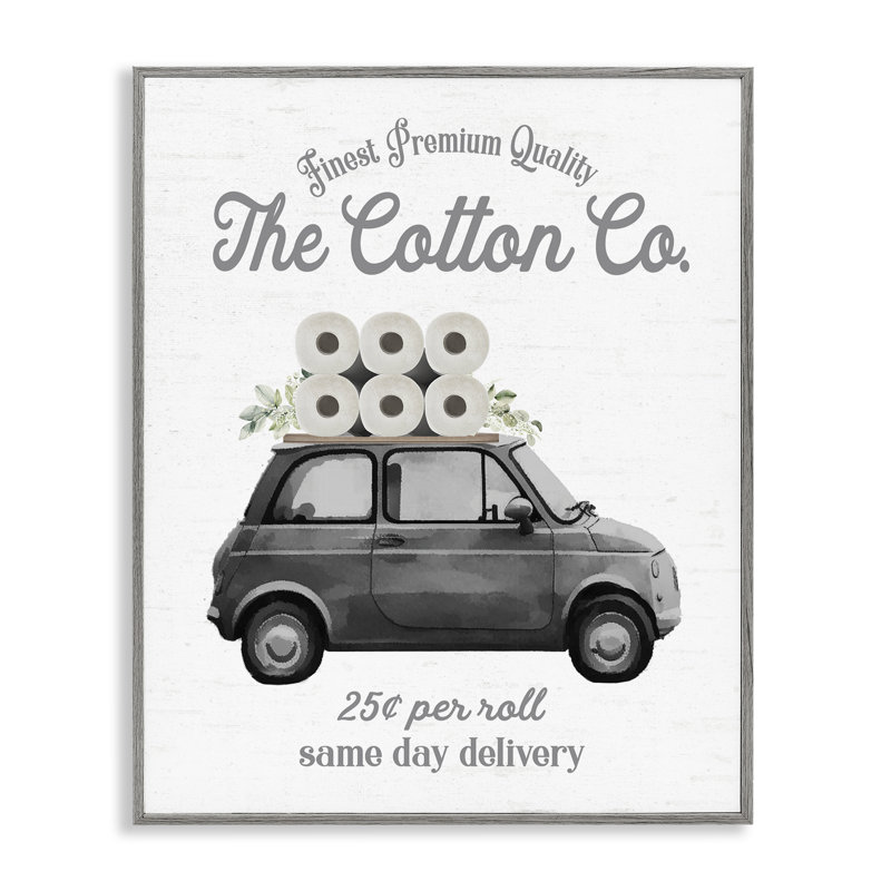 Giclée sur papier hygiénique en coton Cotton Co, par lettré et doublé, H 20 po x l 16 po, Estampe numérique Farmhouse