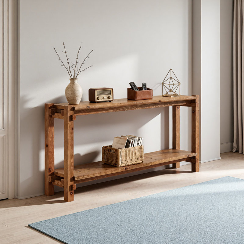 Couch Side Table,Console Table,Entryway Table,2-Tier Foyer Table