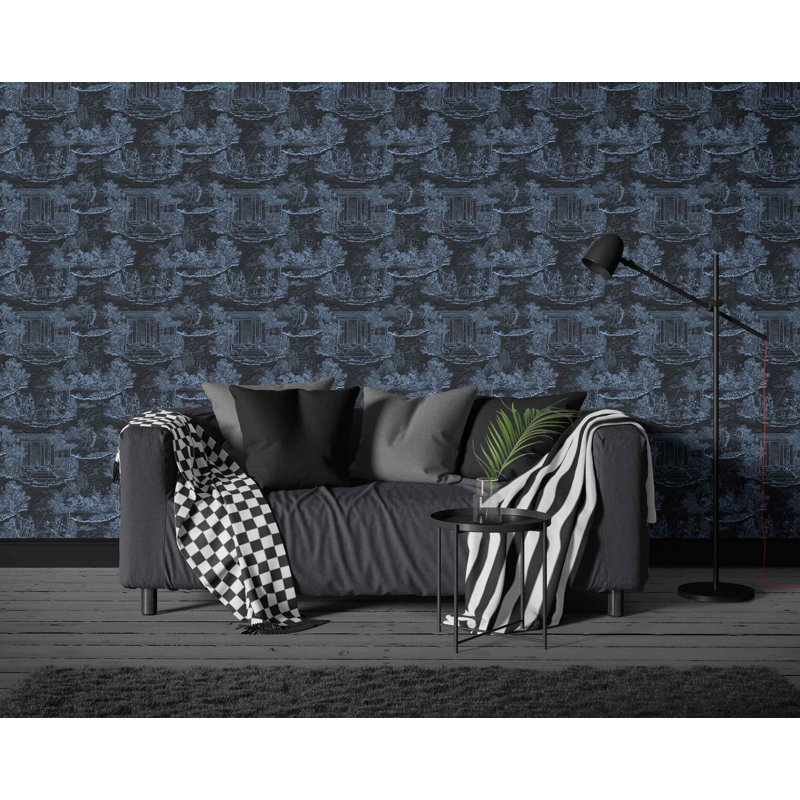 Thuglife Wallpaper, Black/Blue