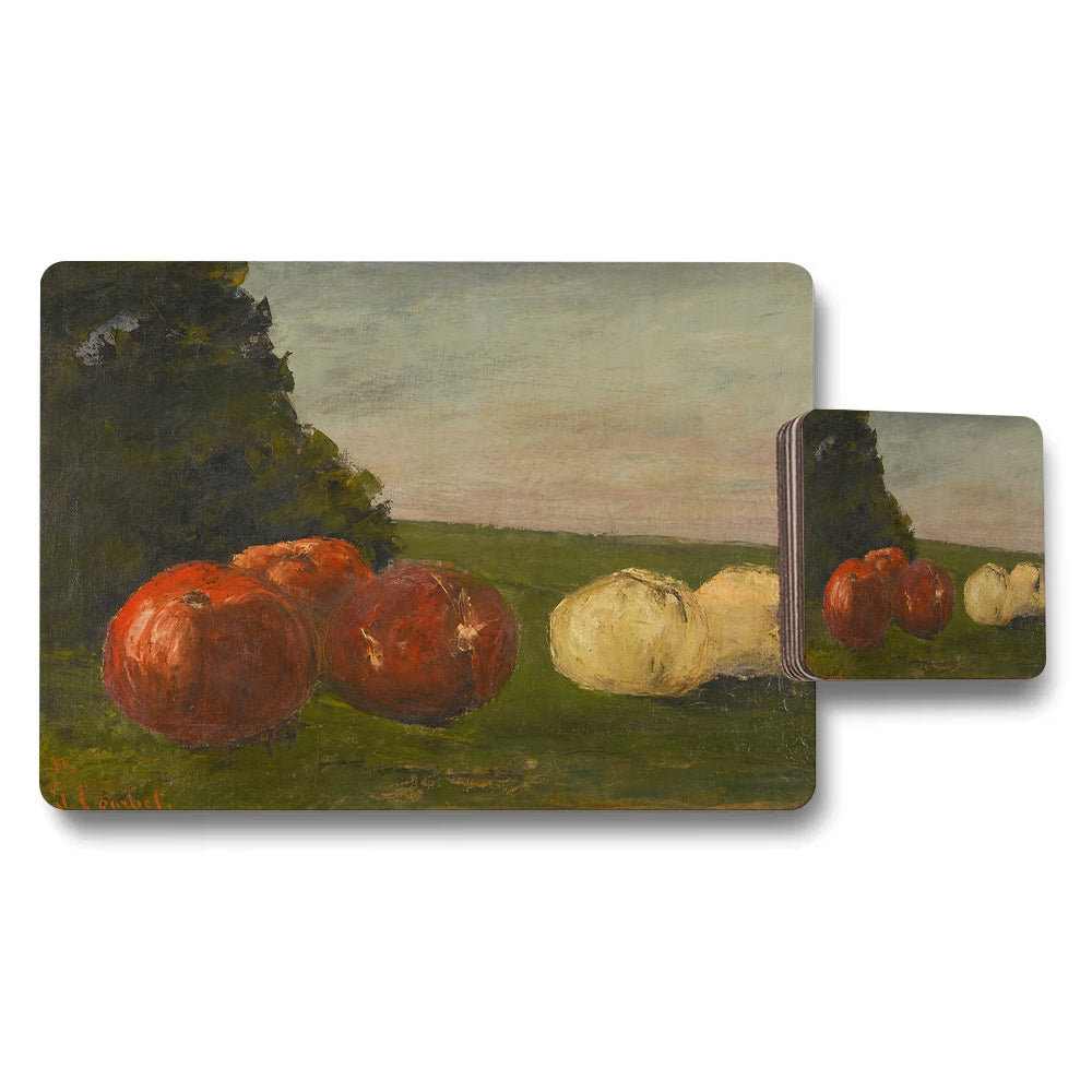 Autumn Pumpkin Still Life Placemats And Coasters Set