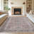 Large Washable Rug Non Slip Living Room Rug Vintage Floral Distressed Rugs Ultra-Thin Low Pile Non-Shedding Foldable Oriental Floor Carpet for Bedroom Dining Room Home Office Nursery Playroom-652199117-652199118
