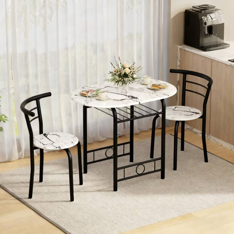 Ensemble repas pour 2 personnes Kokoruda, Marbre blanc