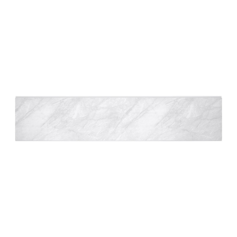 8 Pack PVC Marble-textured Wall Panels, White Grey