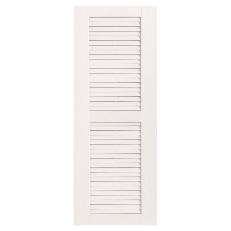 Straight Top Open Louvre Shutters Pair