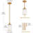 Bette 1-Light Modern Crystal Single Pendant Light With Adjustable Height-2031395030