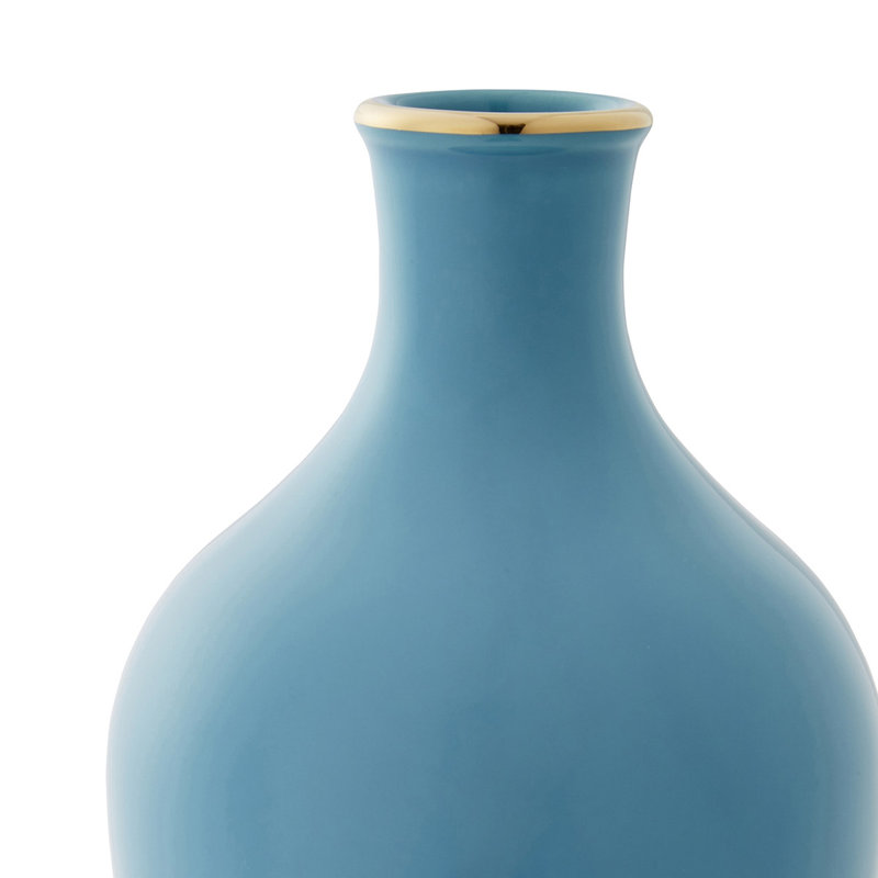 Vase 6 "en turquoise, Turquoise