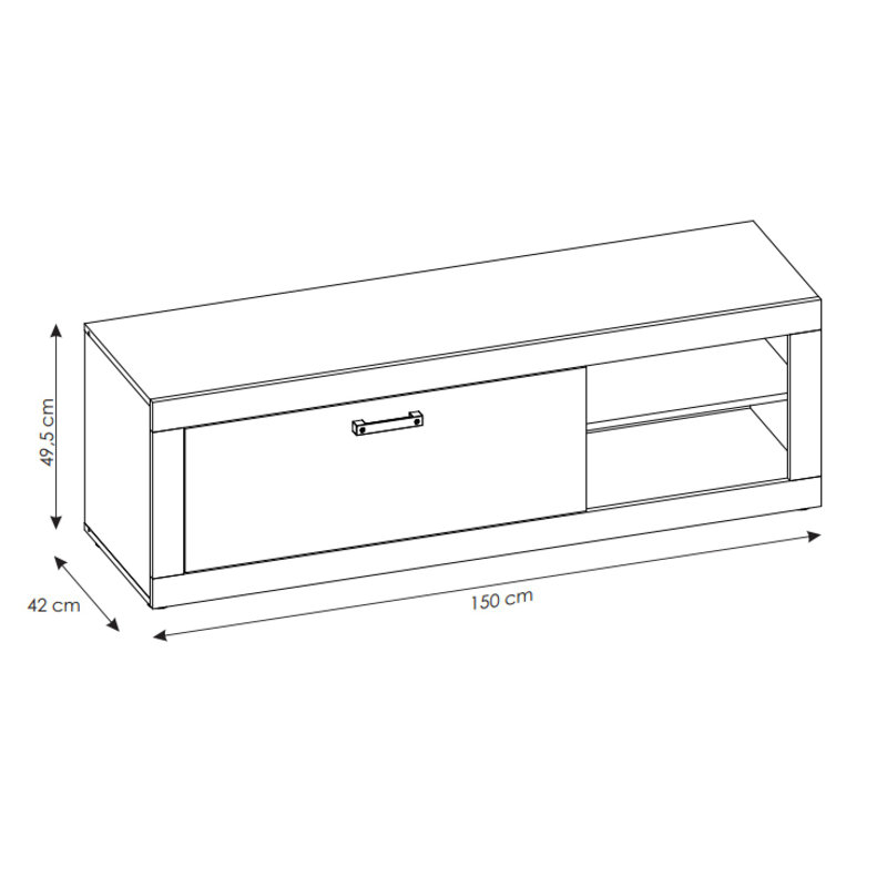 Redlands Unfinished TV Stand for TVs up to 65"