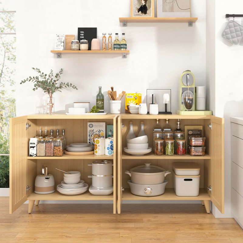 4 Door Buffet Storage Cabinet