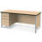 Berries® Teachers' 66" Desk with 2 Pedestals-7181039-7181037-7181040