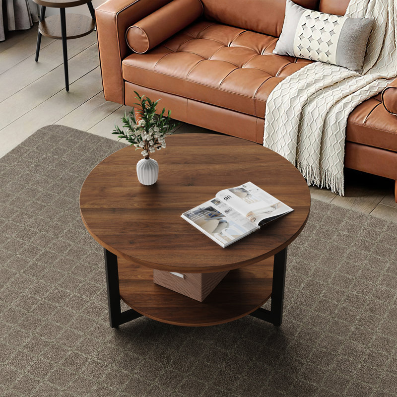 Table basse Caeron, Noyer foncé