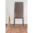 Edzard Chrome & White High Gloss Dining Table Set with 6 Luxury Faux Leather Dining Chairs-1302508626