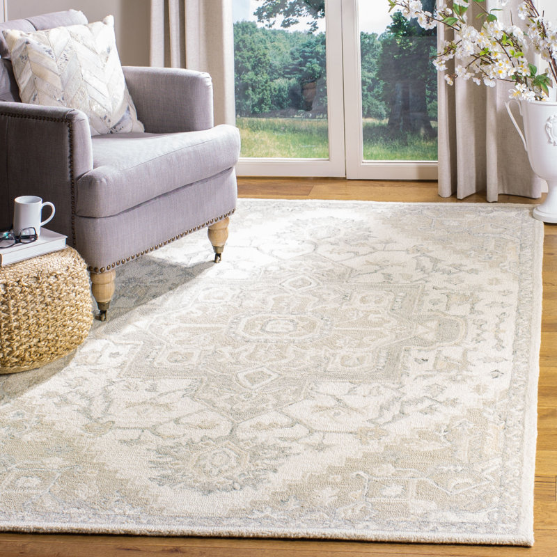 Barden Hand Tufted Oriental Indoor Rug, Rectangle 5' x 8'
