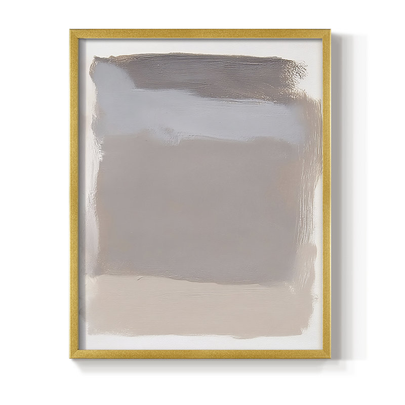 ABSTRACT Series DCCXVII, reproduction encadrée - bois massif, H 11 po x l 9 po, Doré