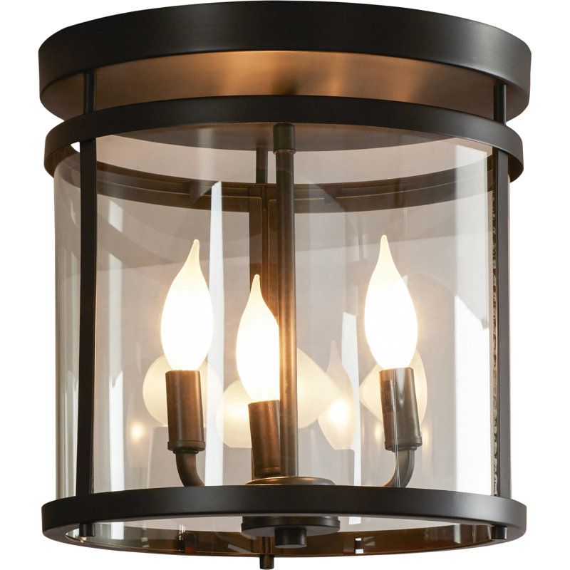 Plafonnier encastré cylindrique 12,5 po Ryne, Bronze anglais