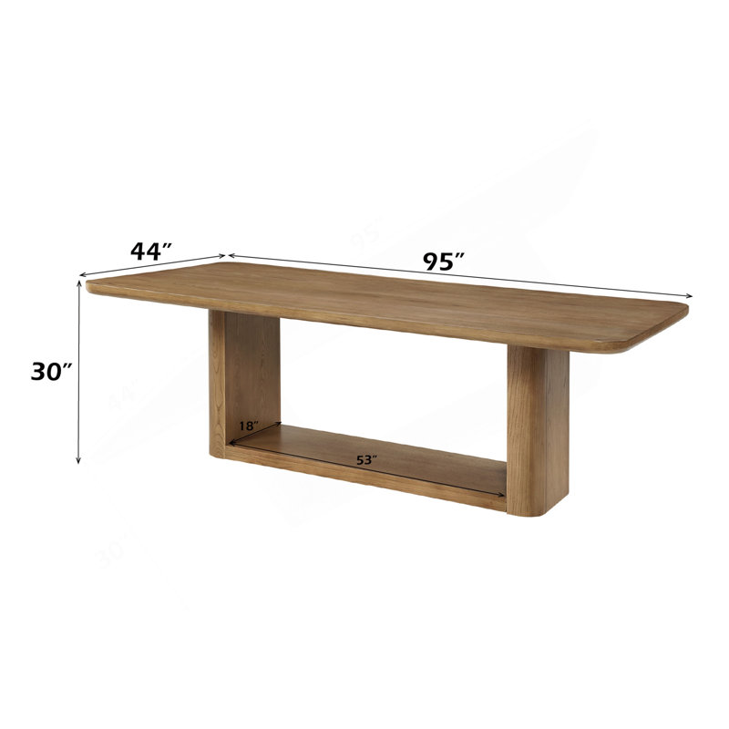 Zoey Oak Dining Table