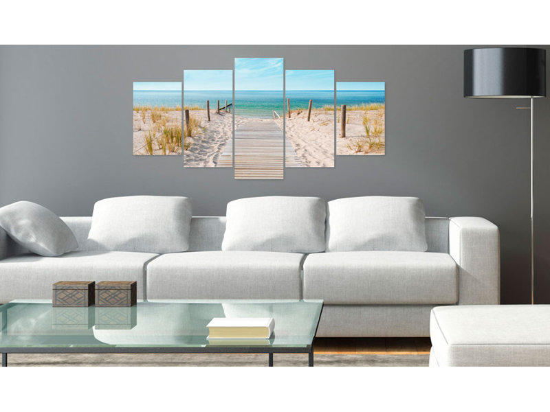 5 Piece No Frame Print on Canvas, 100 cm x 50 cm