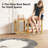 Versatile Natural Color-Vintage Bamboo Shoe Rack Bench, 3-Tier Storage