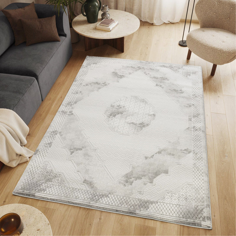 Gray Area Rug, Rectangle 7'10" x 10'6"