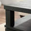Table basse, finition noire