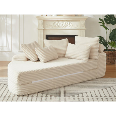 Chaise longue rembourrée