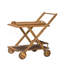 Chariot de cuisine avec roulettes pour faciliter le déplacement et le rangement, parfait pour recevoir et organiser
