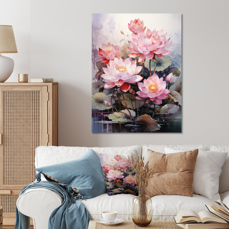Vietnam Lotus Pond Serenade - Vietnam, impression sur métal, H 32 po x l 24 po