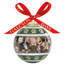 3.15 in. Handmade Porcelain Christmas Bauble