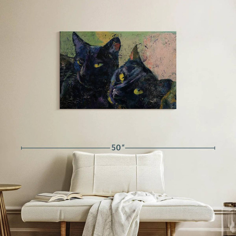 Brampt Black Cats, 24" H x 36" W