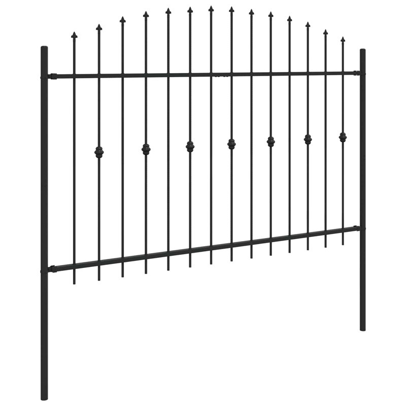 Powder-Coated Steel Fence Panels Included, 166cm H x 200cm W