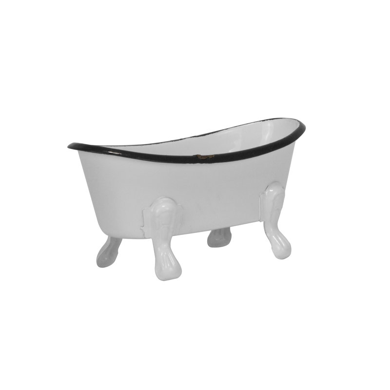 Mini porte-savon Kamel, Blanc / Noir