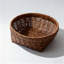 Ensemble de trois paniers de grande, moyenne et petite taille, couleur café, panier à pain tissé à la main - Bac de rangement durable en PP pour cuisine, organisation écologique à la maison avec texture lisse, résistant aux égratignures, facile à nettoyer et à l'épreuve des moisissures