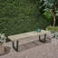 Banc en bois d'acacia à rayures Minimalist-1868818032
