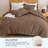 PHF Soft Waffle Comforter Set, Comfy Breathable Lightweight Textured Waffle Weave Comforter Bedding Set-124231523-124231526