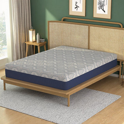 Matelas simple hybride 14 po avec mousse viscoélastique gélifiée 14 po avec support à 5 zones et conception renforcée pour plus de confort et de durabilité