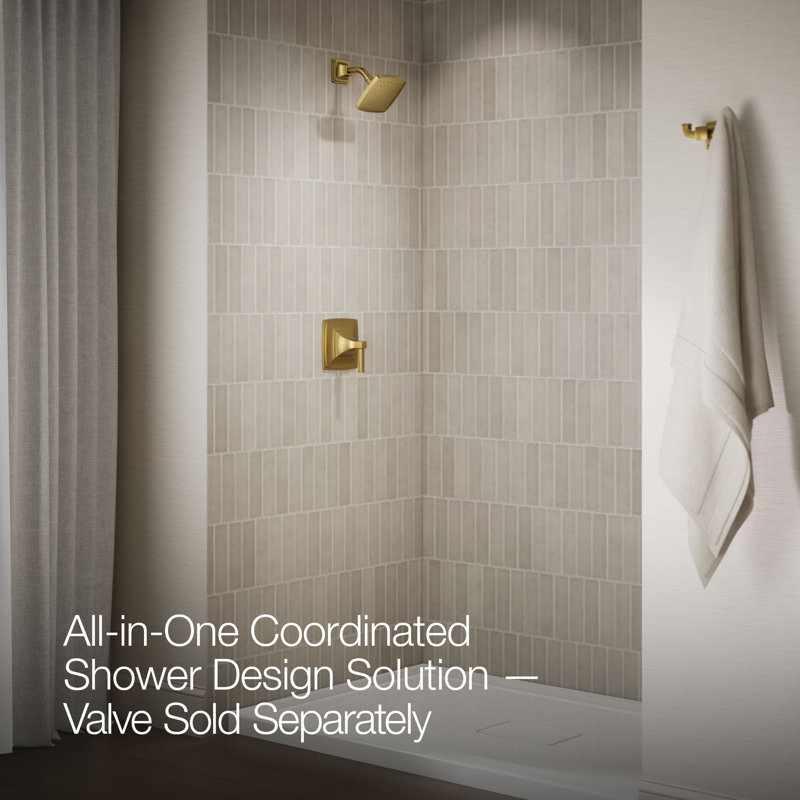 Riff Surface Mount Kit Shower, Vibrant Brushed Moderne Brass