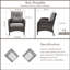 Chaise de patio avec coussins-844923049