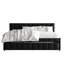 Lit de jour simple en velours avec couchette-2118482452