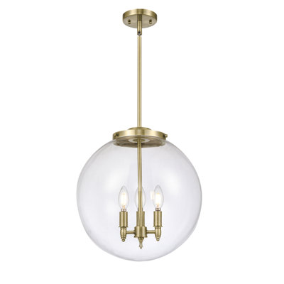 Luminaire suspendu sphère 3 lumières Frederick