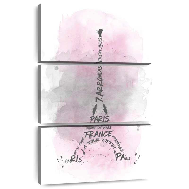 Lilie Tour Eiffel en rose, H 32 po x l 20 po
