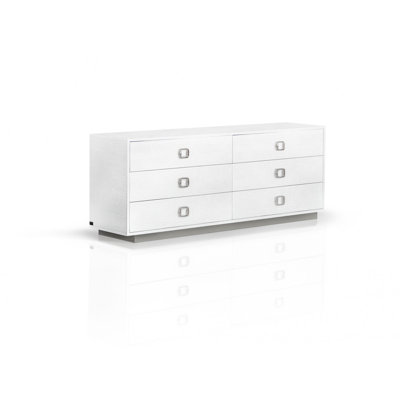 Commode double 6 tiroirs l 63 po