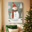 Toile tendue avec châssis vert Frostlit Hearth-677325412