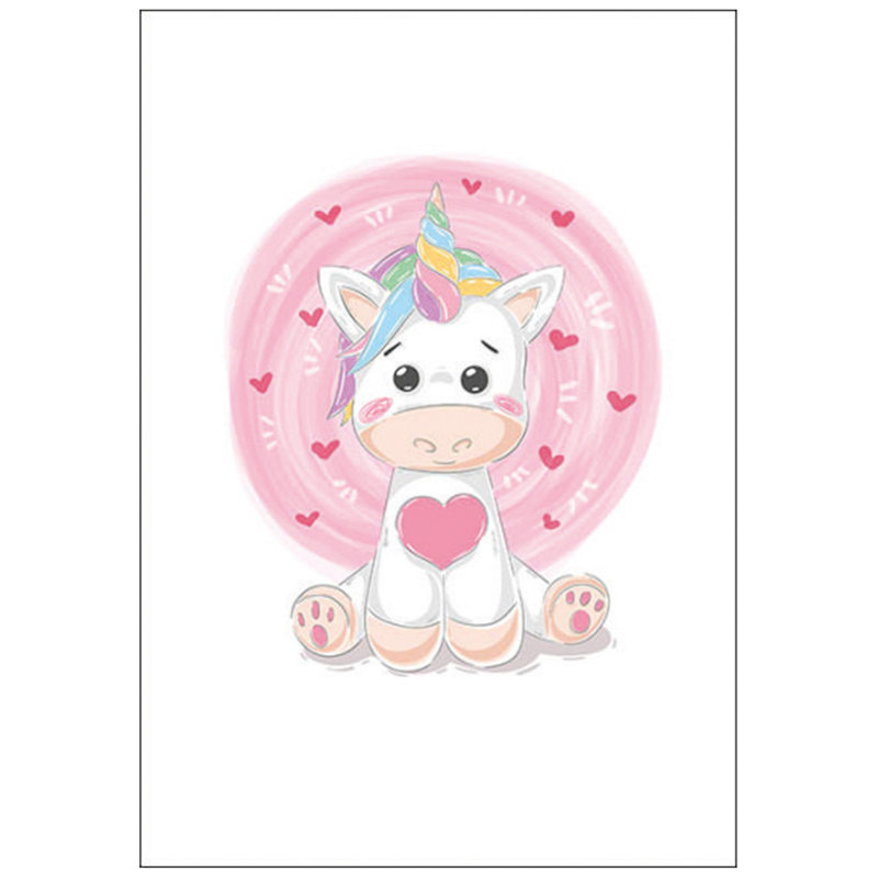 Tapis blanc / rose en velours tissé à la machine Kapp, Rectangle 6 pi 7 po x 9 pi 6 po