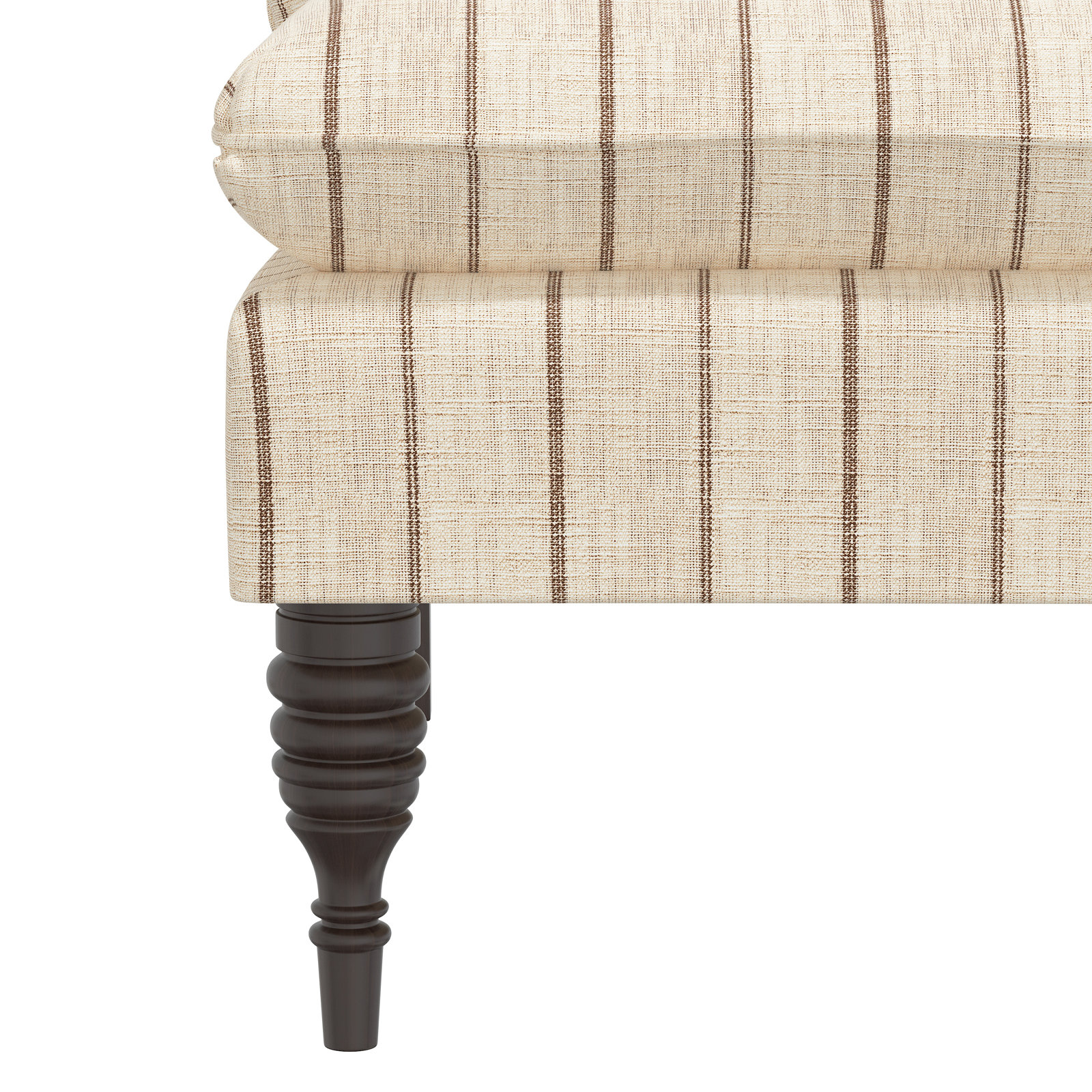 Cecelia 47'' Upholstered Loveseat, Fritz Charcoal Stripe