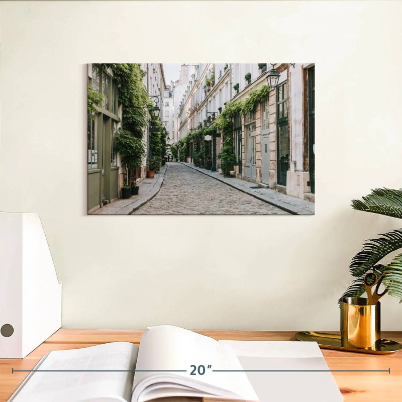 Sireci Cobbled Paris Street, 8" H x 12" W