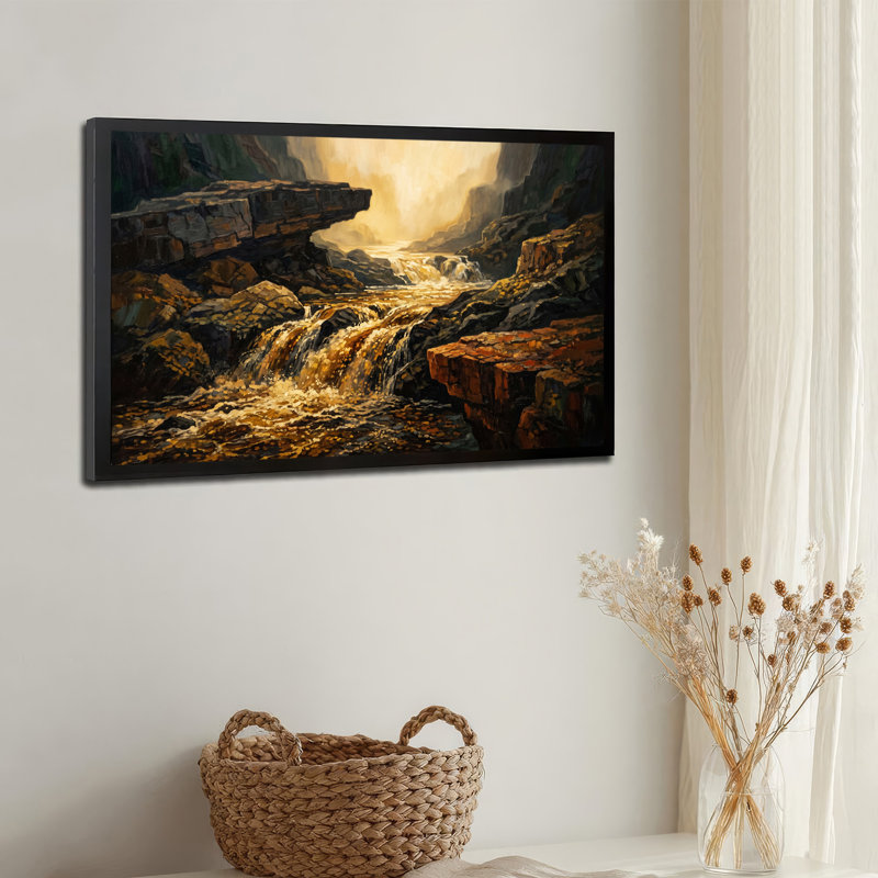 Art mural sur toile Rocky Canyon, H 16 po x l 24 po