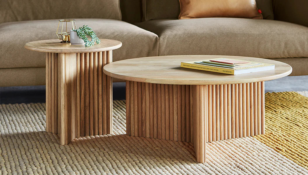 Odeon Coffee Table, White Oak